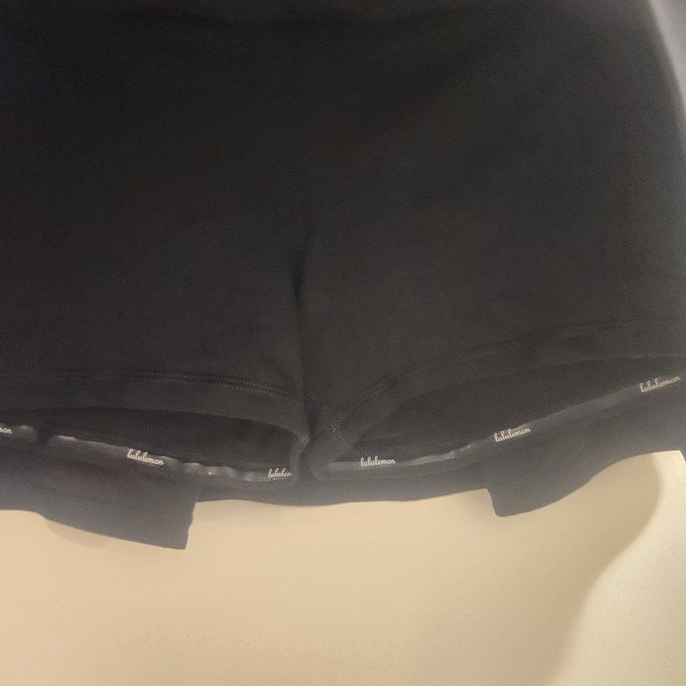 Lululemon Pace Rival Skirt Black Tennis Running Skirt Size - Picture 2 of 7